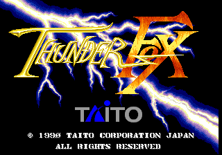 Thunder Fox (World) Title Screen